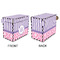 Pink & Purple Damask Recipe Box - Full Color - Approval