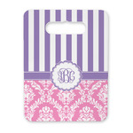 Pink & Purple Damask Rectangular Trivet with Handle (Personalized)