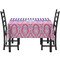 Pink & Purple Damask Rectangular Tablecloths - Side View