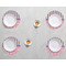 Pink & Purple Damask Round Linen Placemats - LIFESTYLE (set of 4)