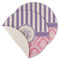 Pink & Purple Damask Round Linen Placemats - MAIN (Single Sided)