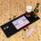 Pink & Purple Damask Rubber Bar Mat - IN CONTEXT