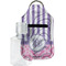 Pink & Purple Damask Sanitizer Holder Keychain - Small with Case