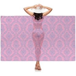 Pink & Purple Damask Sheer Sarong