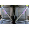 Pink & Purple Damask Seat Belt Covers (Set of 2 - In the Car)