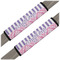 Pink & Purple Damask Seat Belt Covers (Set of 2)