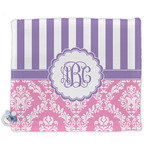 Pink & Purple Damask Security Blankets - Double Sided (Personalized)