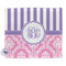 Pink & Purple Damask Security Blanket - Single Sided (Personalized)