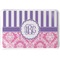 Pink & Purple Damask Serving Tray (Personalized)