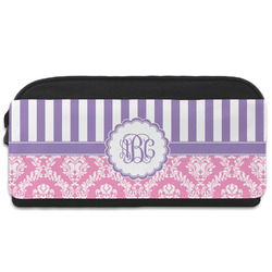 Pink & Purple Damask Shoe Bag (Personalized)
