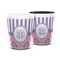 Pink & Purple Damask Ceramic Shot Glass - 1.5 oz (Personalized)