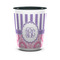 Pink & Purple Damask Ceramic Shot Glass - 1.5 oz - Two Tone - Set of 4 (Personalized)