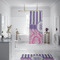 Pink & Purple Damask Shower Curtain - 70"x83"