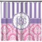 Pink & Purple Damask Shower Curtain - Custom Size (Personalized)