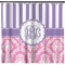 Pink & Purple Damask Shower Curtain (Personalized)
