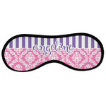 Pink & Purple Damask Sleeping Eye Masks - Large (Personalized)