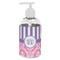 Pink & Purple Damask Plastic Soap / Lotion Dispenser (8 oz - Small - White) (Personalized)