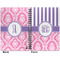 Pink & Purple Damask Spiral Journal 7 x 10 - Apvl