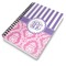 Pink & Purple Damask Spiral Journal 7 x 10 - Main