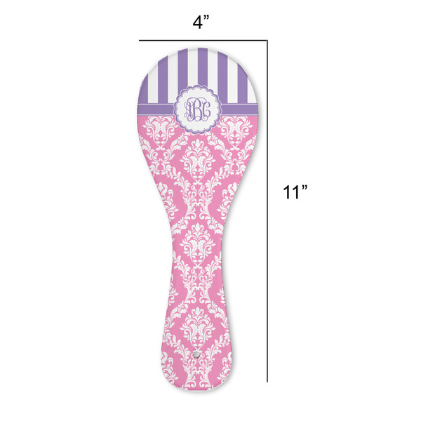Pink & Purple Damask Spoon Rest Trivet - APPROVAL