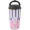 Pink & Purple Damask Stainless Steel Coffee Tumbler (Personalized)