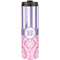 Pink & Purple Damask Stainless Steel Tumbler 20 Oz - Front