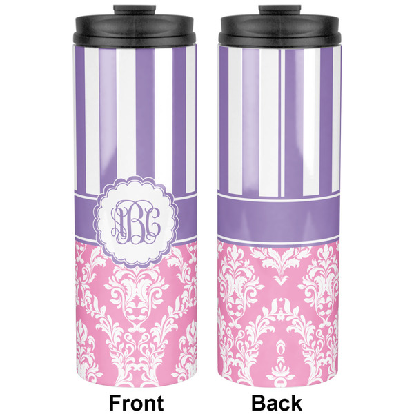 Pink & Purple Damask Stainless Steel Tumbler - Apvl