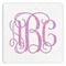 Pink & Purple Damask Paper Dinner Napkins (Personalized)