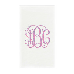 Pink & Purple Damask Guest Towels - Full Color - Standard (Personalized)
