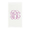Pink & Purple Damask Standard Guest Towels in Full Color