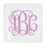 Pink & Purple Damask Decorative Paper Napkins (Personalized)