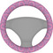 Pink & Purple Damask Steering Wheel Cover