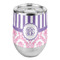 Pink & Purple Damask Stemless Wine Tumbler - Full Print (Personalized)