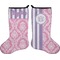 Pink & Purple Damask Holiday Stocking - Double-Sided - Neoprene (Personalized)