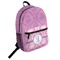 Pink & Purple Damask Student Backpack Front