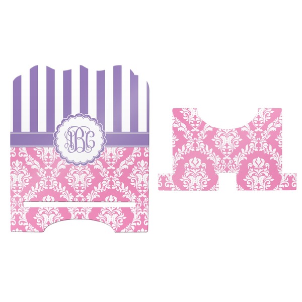 Pink & Purple Damask Stylized Tablet Stand - Apvl
