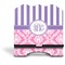 Pink & Purple Damask Stylized Tablet Stand - Front without iPad