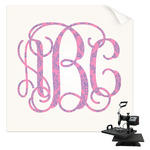 Pink & Purple Damask Sublimation Transfer - Youth / Women (Personalized)