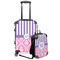 Pink & Purple Damask Suitcase Set 4 - MAIN