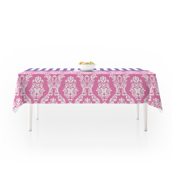 Pink & Purple Damask Tablecloths (58"x102") - MAIN