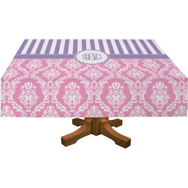 Pink & Purple Damask Tablecloths (Personalized)