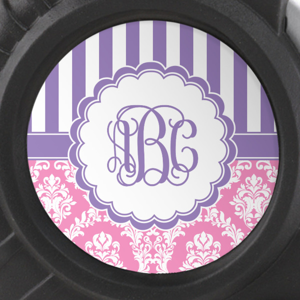 Pink & Purple Damask Tape Measure - 25ft - detail