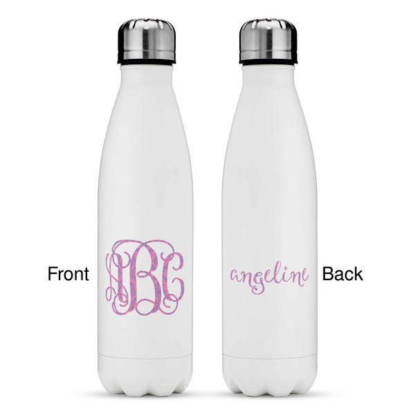 Pink & Purple Damask Tapered Water Bottle - Apvl