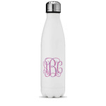 Pink & Purple Damask Water Bottle - 17 oz. - Stainless Steel - Full Color Printing (Personalized)