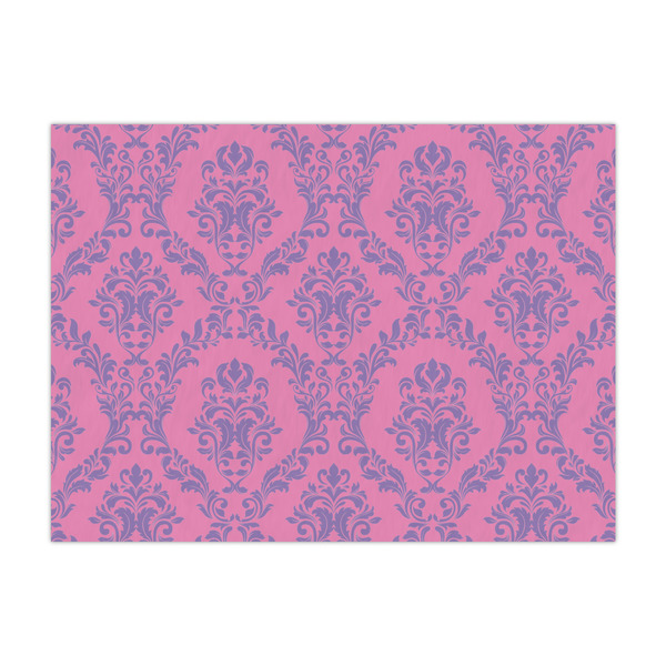 Custom Pink & Purple Damask Tissue Paper Sheets - Large - Heavyweight