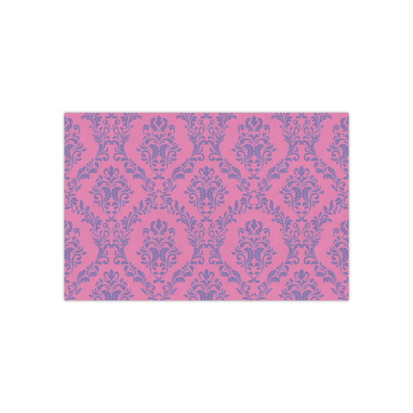 Custom Pink & Purple Damask Tissue Paper Sheets - Small - Heavyweight