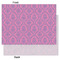 Pink & Purple Damask Tissue Paper - Lightweight - Large - Front & Back