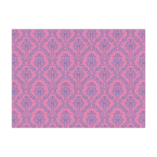 Custom Pink & Purple Damask Large Tissue Papers Sheets - Lightweight