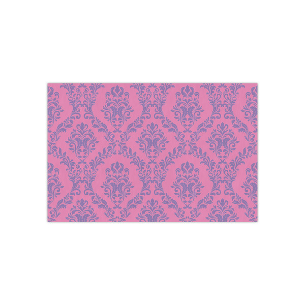Custom Pink & Purple Damask Small Tissue Papers Sheets - Lightweight