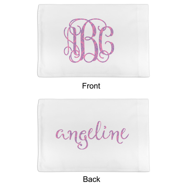 Pink & Purple Damask Toddler Pillow Case - APPROVAL (partial print)